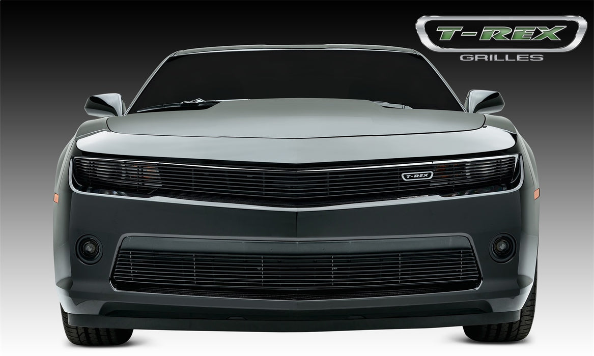 T-Rex Grilles 21032B Billet Series Grille; Horizontal; Aluminum; Black; 1 Pc; Overlay; Main Phantom; - Truck Part Superstore