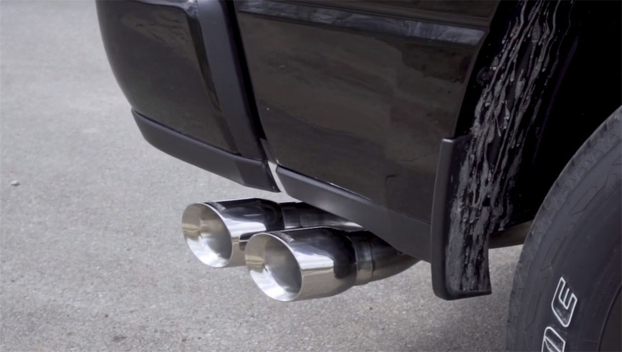 Corsa Performance 21036 2019 Ram 1500 V8 3.0 Inch Side Exit Catback Exhaust System with Twin 4.0 Inch Pro Series Tips Polished Sport Sound Level - Truck Part Superstore