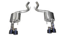 Corsa Performance 21039BLK Mustang Axle-Back Exhaust System 18-19 Ford Mustang GT 5.0L V8 Black Tips 3.0 Inch W/Twin 4.0 Inch Tips Sport Sound Level - Truck Part Superstore