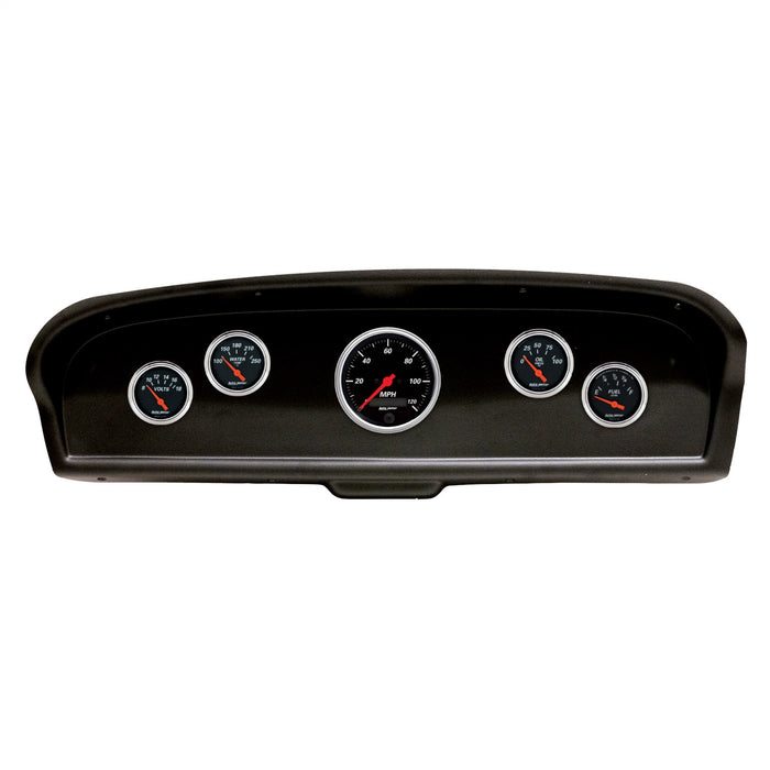 AutoMeter 2105-06 DIRECT FIT DASH KIT; (3 3/8in. X1; 2 1/16in. X4); FORD TRUCK 61-66; DESIGNER BLA - Truck Part Superstore