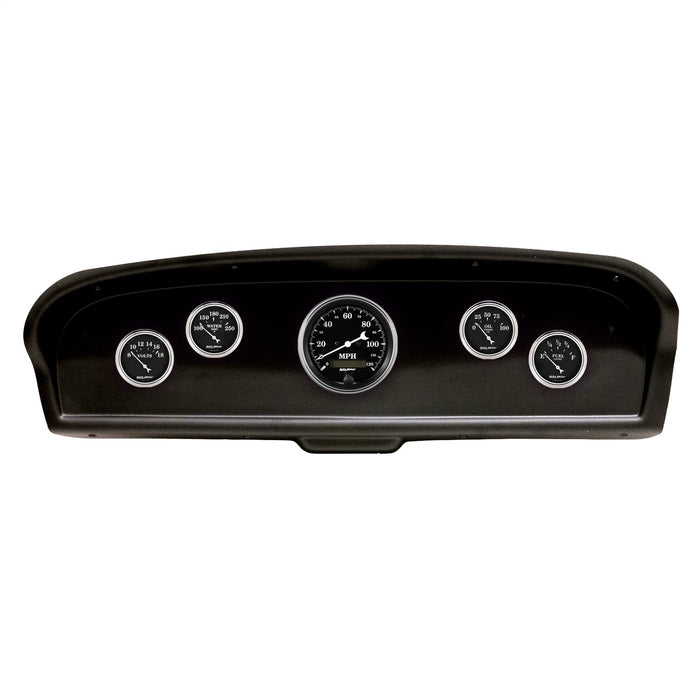 AutoMeter 2105-07 DIRECT FIT DASH KIT; (3 3/8in. X1; 2 1/16in. X4); FORD TRUCK 61-66; OLD TYME BLA - Truck Part Superstore