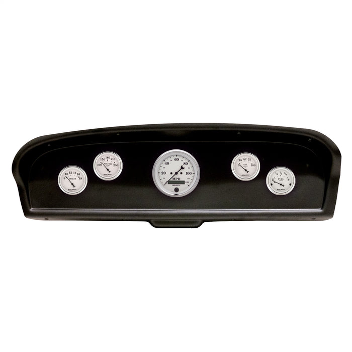 AutoMeter 2105-08 DIRECT FIT DASH KIT; (3 3/8in. X1; 2 1/16in. X4); FORD TRUCK 61-66; OLD-TYME WHI - Truck Part Superstore