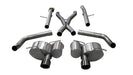 Corsa Performance 21058BLK Grand Cherokee Cat Back Exhaust 2.75 Inch For 12-20 Jeep Grand Cherokee Rear Exit with Twin 4.5 Inch Black PVD Pro-Series Tips - Truck Part Superstore