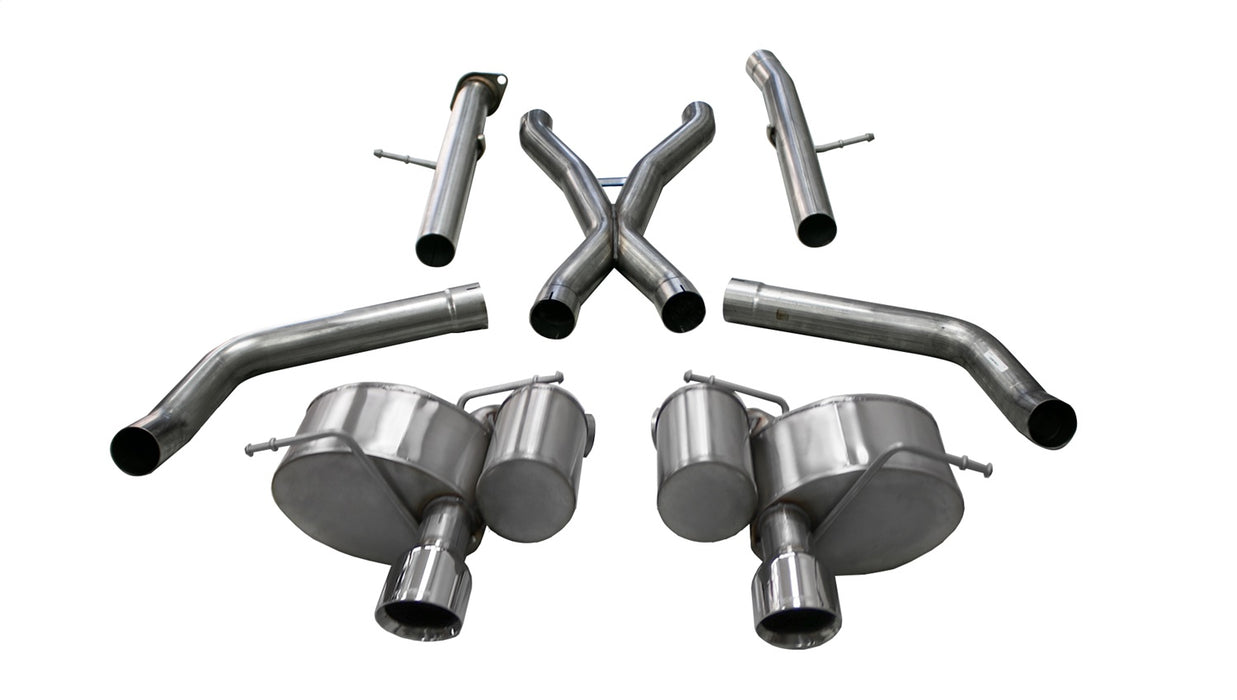 Corsa Performance 21058 Grand Cherokee Cat-Back Exhaust 2.75 Inch Dual For Grand Cherokee 12-20 Rear Exit with Twin 4.5 Inch Polished PVD Pro-Series Tips Corsa - Truck Part Superstore