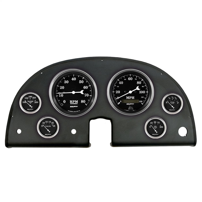 AutoMeter 2106-07 DIRECT FIT DASH KIT; (5in. X2; 2 1/16in. X4); CHEVROLET CORVETTE 63-67; OLD TYME - Truck Part Superstore