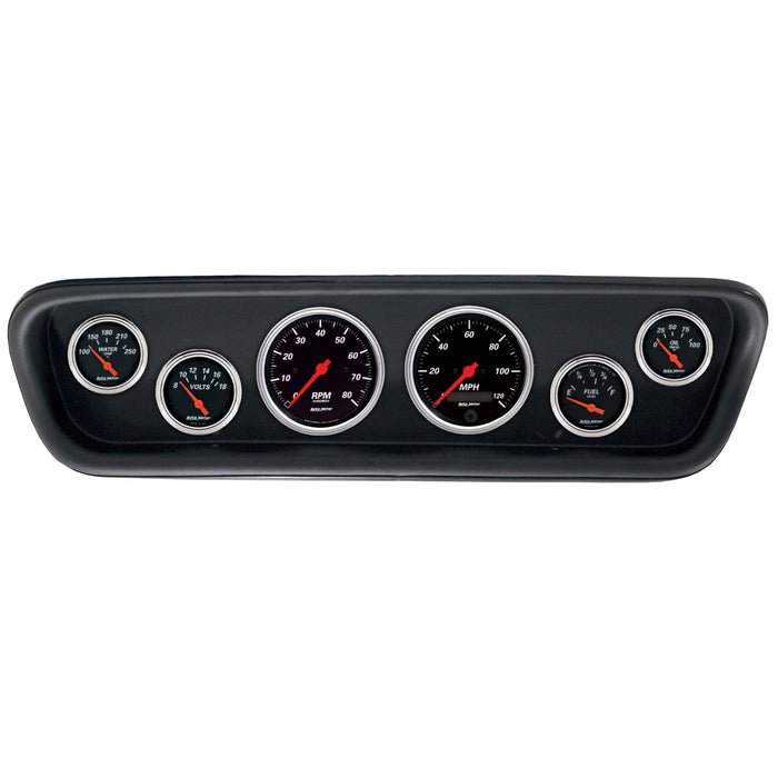 AutoMeter 2107-06 DIRECT FIT DASH KIT; (3 3/8in. X2; 2 1/16in. X4); FORD MUSTANG 64-65; DESIGNER B - Truck Part Superstore