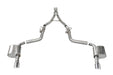 Corsa Performance 21072 2.75in. Valved Cat-Back Dual Rear Exit with Single 4.5in. Polished Tips - Truck Part Superstore