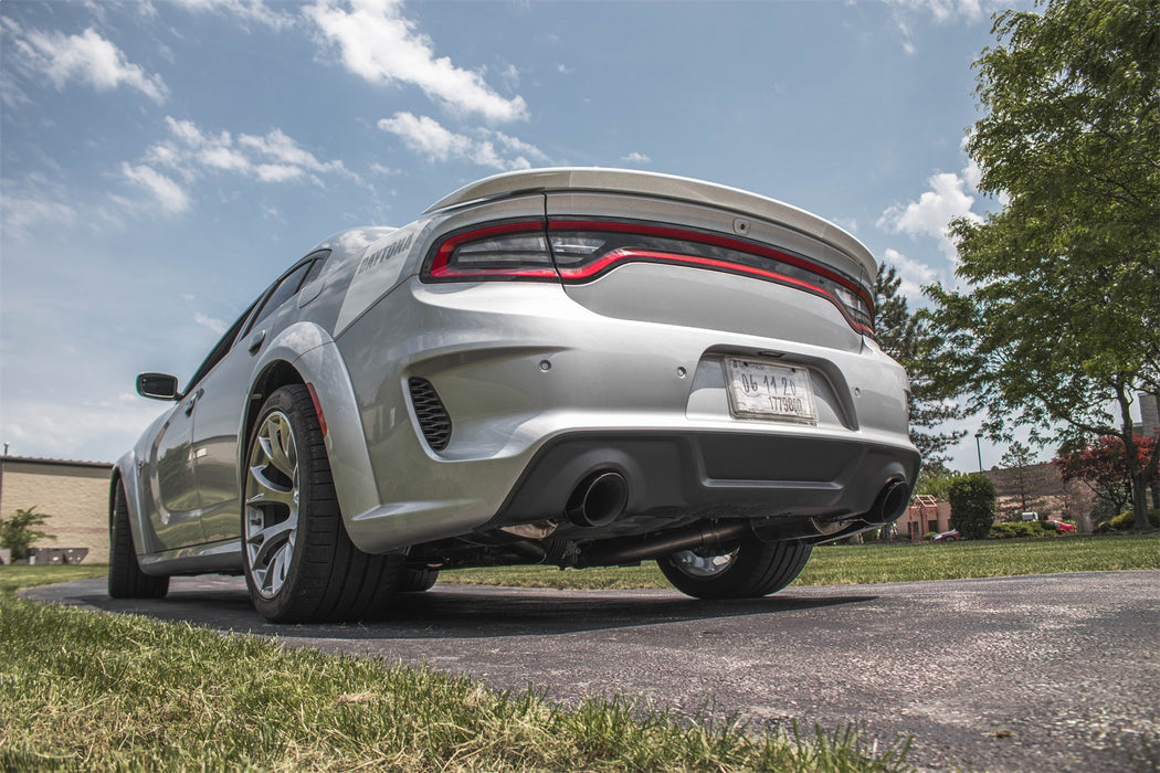 Corsa Performance 21072 2.75in. Valved Cat-Back Dual Rear Exit with Single 4.5in. Polished Tips - Truck Part Superstore
