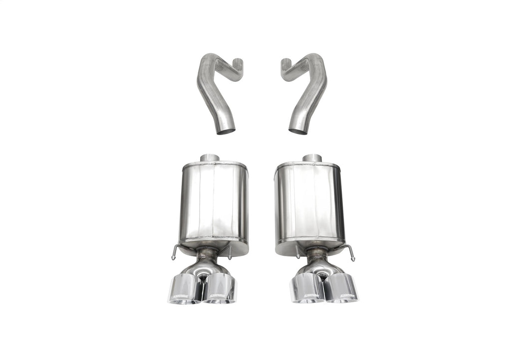 Corsa Performance 21077 3.0in. Axle-Back Dual Rear Exit with Twin 4.5in. Polished Pro Series Tips - Truck Part Superstore