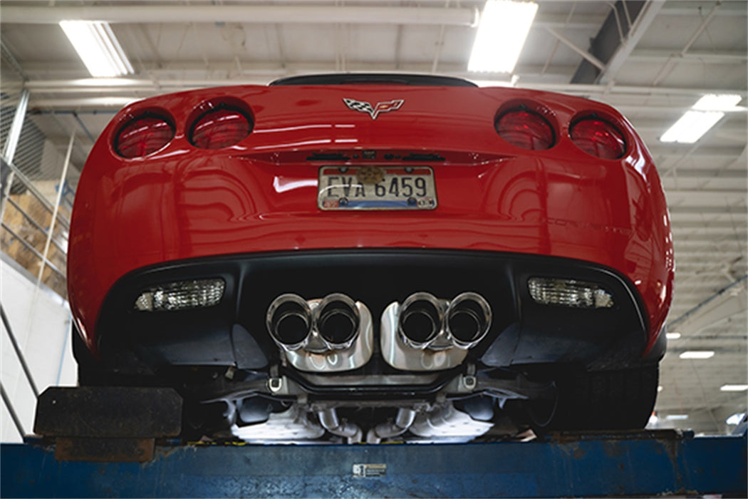 Corsa Performance 21077 3.0in. Axle-Back Dual Rear Exit with Twin 4.5in. Polished Pro Series Tips - Truck Part Superstore