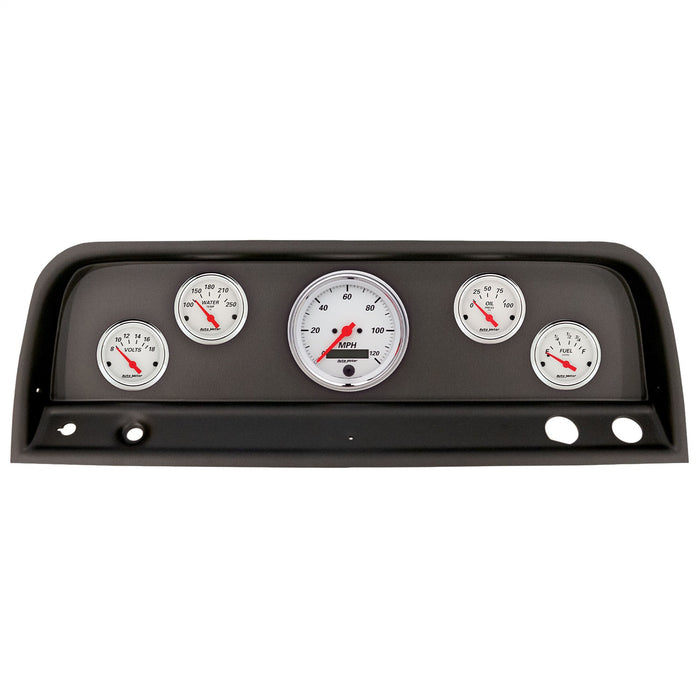 AutoMeter 2109-03 DIRECT FIT DASH KIT; (3 3/8in. X1; 2 1/16in. X4); CHEVROLET TRUCK 64-66; ARCTIC - Truck Part Superstore