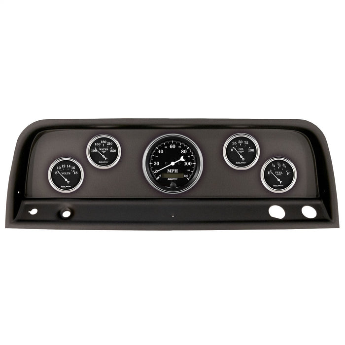 AutoMeter 2109-07 DIRECT FIT DASH KIT; (3 3/8in. X1; 2 1/16in. X4); CHEVROLET TRUCK 64-66; OLD TYM - Truck Part Superstore