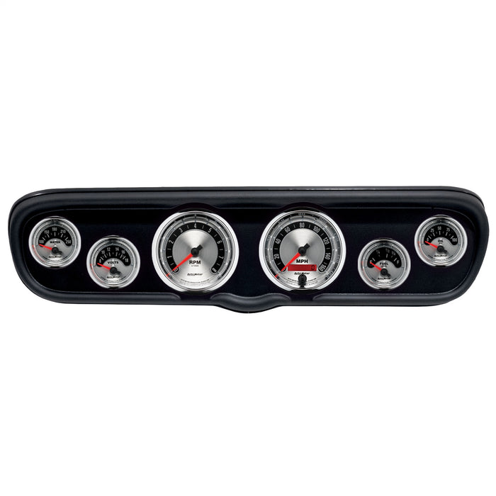 AutoMeter 2110-01 DIRECT FIT DASH KIT; (3 3/8in. X2; 2 1/16in. X4); FORD MUSTANG 66; AMERICAN MUSC - Truck Part Superstore
