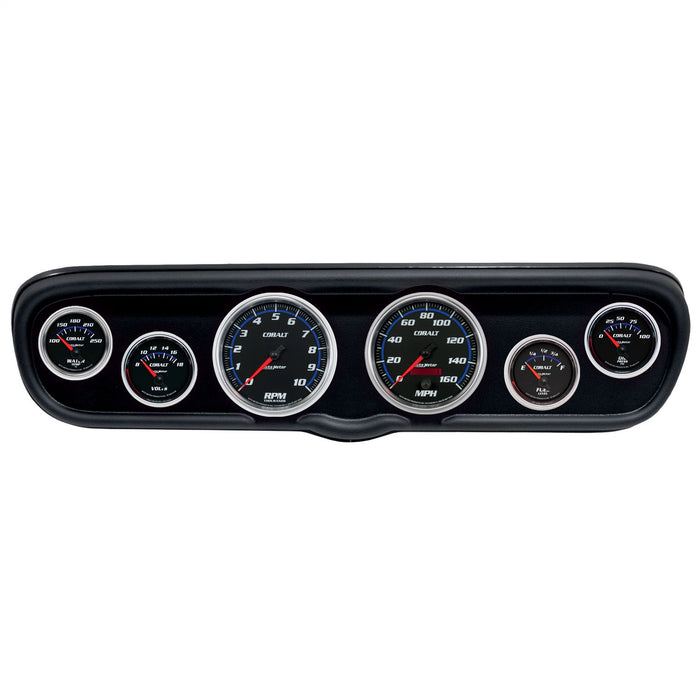 AutoMeter 2110-05 DIRECT FIT DASH KIT; (3 3/8in. X2; 2 1/16in. X4); FORD MUSTANG 66; COBALT - Truck Part Superstore