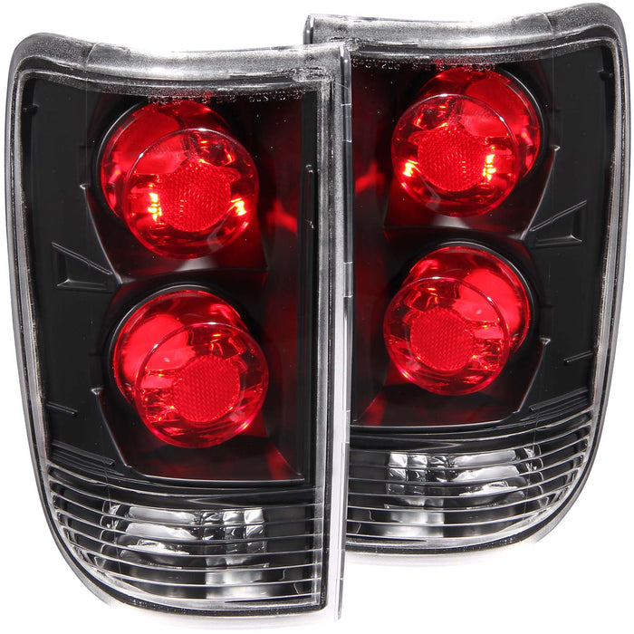 Anzo USA 211005 Tail Light Assembly; Clear Lens; Black Housing; Pair; - Truck Part Superstore