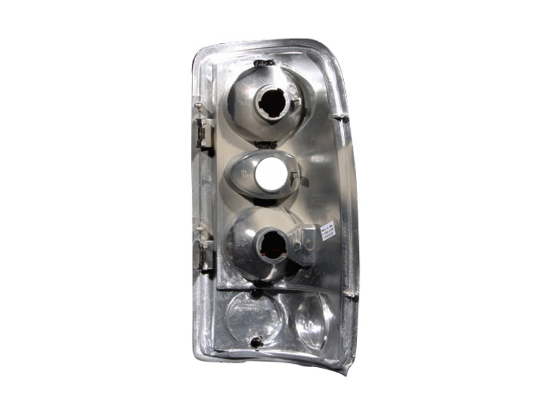 Anzo USA 211008 Tail Light Assembly; Clear Lens; Chrome Housing; Pair; - Truck Part Superstore