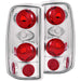 Anzo USA 211008 Tail Light Assembly; Clear Lens; Chrome Housing; Pair; - Truck Part Superstore