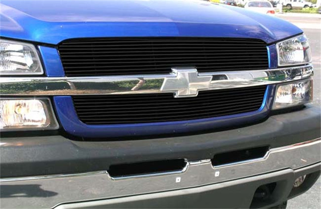 T-Rex Grilles 21100B Billet Series Grille; Horizontal; Aluminum; Black; 2 Pc; Overlay/Insert; - Truck Part Superstore