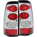 Anzo USA 211020 Tail Light Assembly; Clear Lens; Chrome Housing; Pair; - Truck Part Superstore