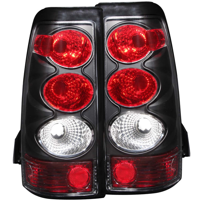 Anzo USA 211022 Tail Light Assembly; Clear Lens; Black Housing; Pair; - Truck Part Superstore