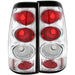 Anzo USA 211023 Tail Light Assembly; Clear Lens; Chrome Housing; Pair; - Truck Part Superstore