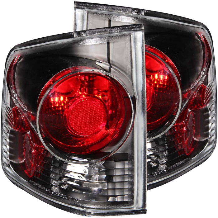 Anzo USA 211034 Tail Light Assembly; Clear/Red Lens; Black Housing; 3D Style; Pair; - Truck Part Superstore