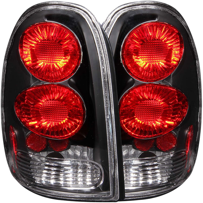 Anzo USA 211039 Tail Light Assembly; Clear Lens; Black Housing; Pair; - Truck Part Superstore