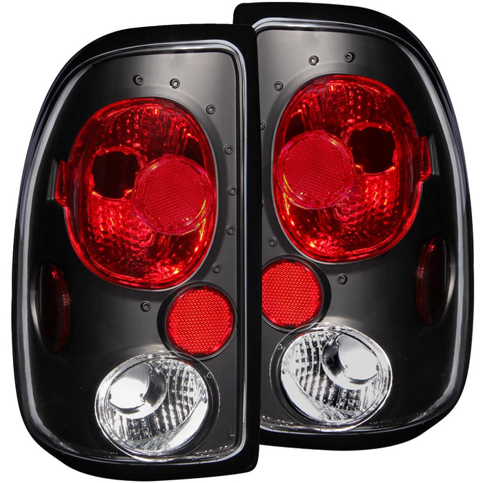 Anzo USA 211042 Tail Light Assembly; Clear Lens; Black Housing; Pair; - Truck Part Superstore