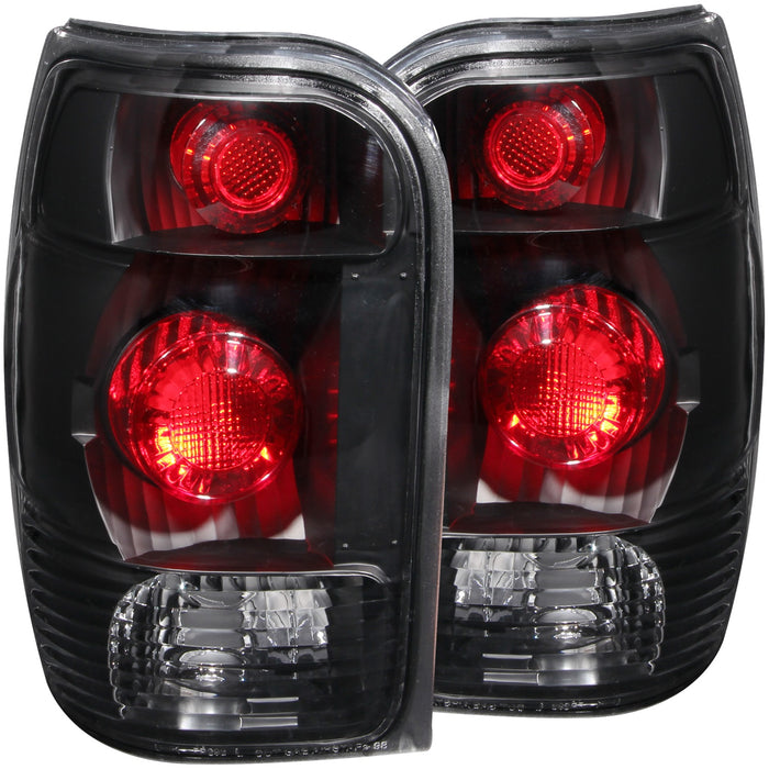 Anzo USA 211084 Tail Light Assembly; Clear Lens; Black Housing; Pair; - Truck Part Superstore