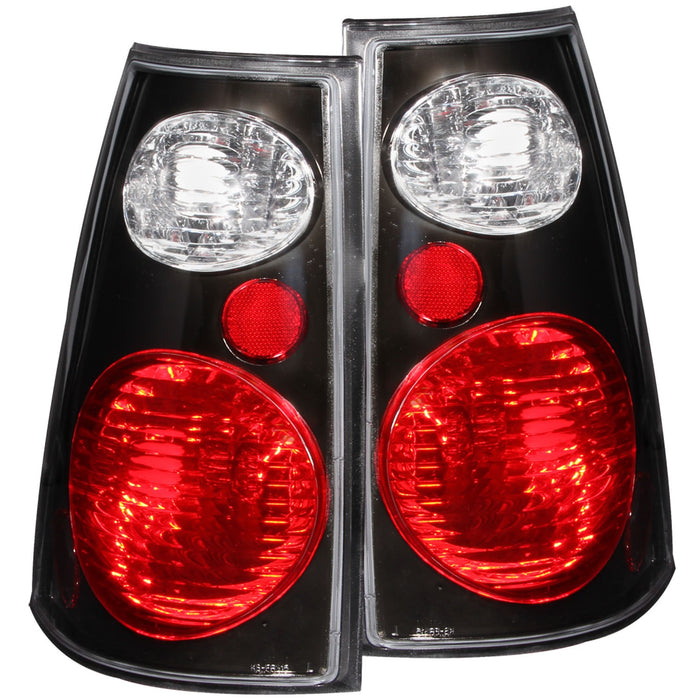 Anzo USA 211087 Tail Light Assembly; Euro; Clear Lens; Black Housing; Pair; - Truck Part Superstore