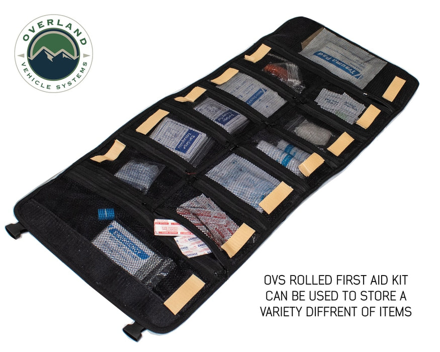 Overland Vehicle Systems 21109941 First Aid Bag Rolled Brown 16 Lb Waxed Canvas Canyon Bag Overland Vehicle Systems - Truck Part Superstore