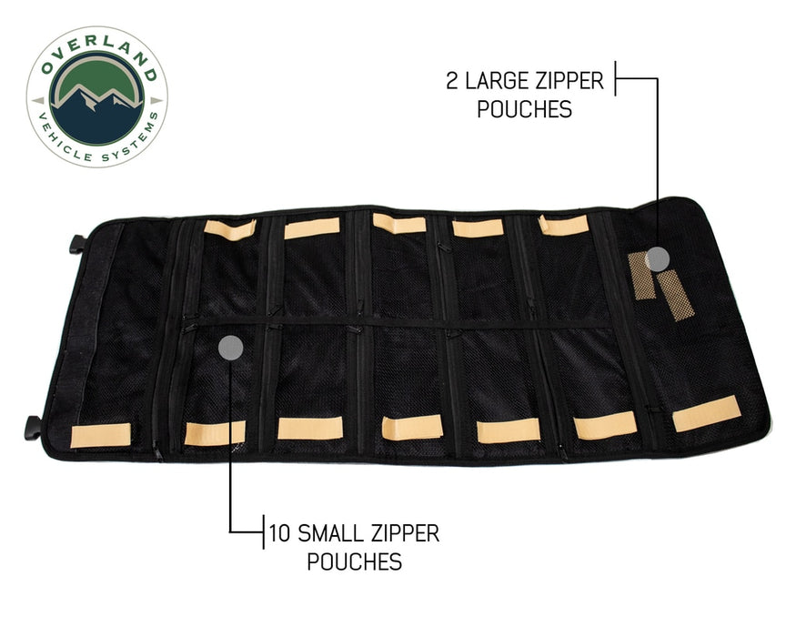 Overland Vehicle Systems 21109941 First Aid Bag Rolled Brown 16 Lb Waxed Canvas Canyon Bag Overland Vehicle Systems - Truck Part Superstore