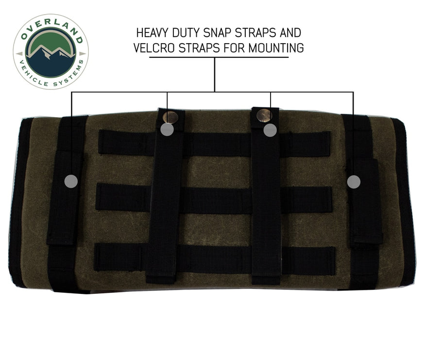 Overland Vehicle Systems 21109941 First Aid Bag Rolled Brown 16 Lb Waxed Canvas Canyon Bag Overland Vehicle Systems - Truck Part Superstore