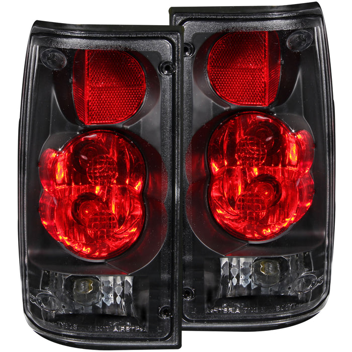 Anzo USA 211132 Tail Light Assembly; Clear Lens; Black Housing; Pair; - Truck Part Superstore
