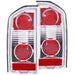 Anzo USA 211133 Tail Light Assembly; Clear Lens; Chrome Housing; Pair; - Truck Part Superstore