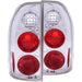 Anzo USA 211135 Tail Light Assembly; Clear Lens; Chrome Housing; Pair; - Truck Part Superstore