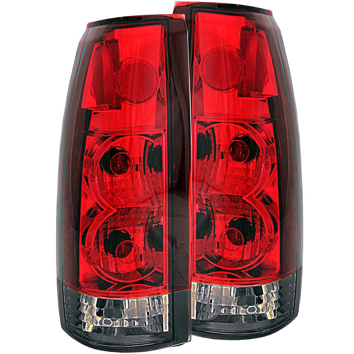 Anzo USA 211157 Tail Light Assembly; Red/Smoke Lens; G2; Pair; - Truck Part Superstore