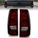 Anzo USA 211184 Tail Light Assembly; Dark Red/Clear Lens; OE Style; Pair; - Truck Part Superstore