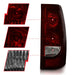 Anzo USA 211184 Tail Light Assembly; Dark Red/Clear Lens; OE Style; Pair; - Truck Part Superstore