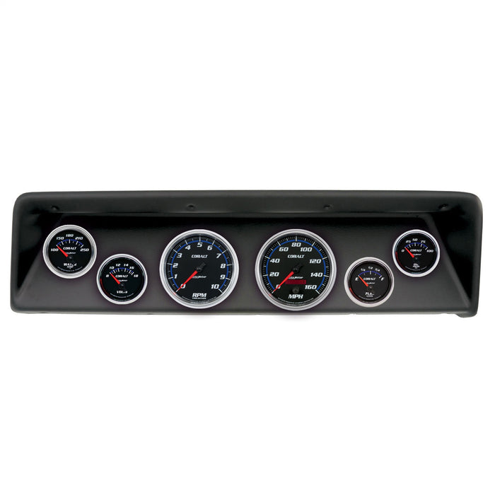 AutoMeter 2112-05 DIRECT FIT DASH KIT; (3 3/8in. X2; 2 1/16in. X4); CHEVROLET NOVA 66-67; COBALT - Truck Part Superstore