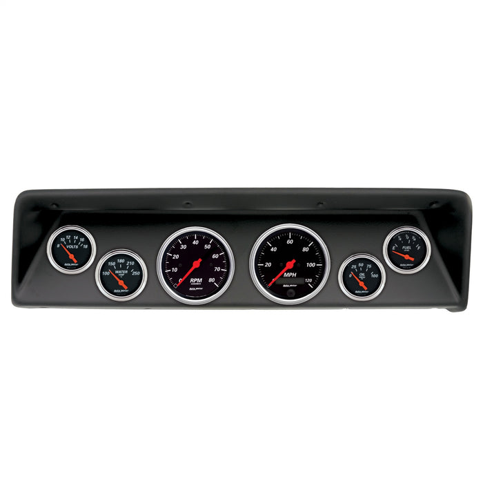 AutoMeter 2112-06 DIRECT FIT DASH KIT; (3 3/8in. X2; 2 1/16in. X4); CHEVROLET NOVA 66-67; DESIGNER - Truck Part Superstore