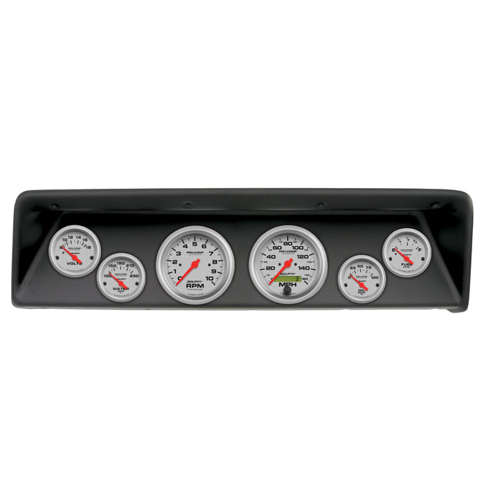 AutoMeter 2112-13 DIRECT FIT DASH KIT; (3 3/8in. X2; 2 1/16in. X4); CHEVROLET NOVA 66-67; ULTRA-LI - Truck Part Superstore