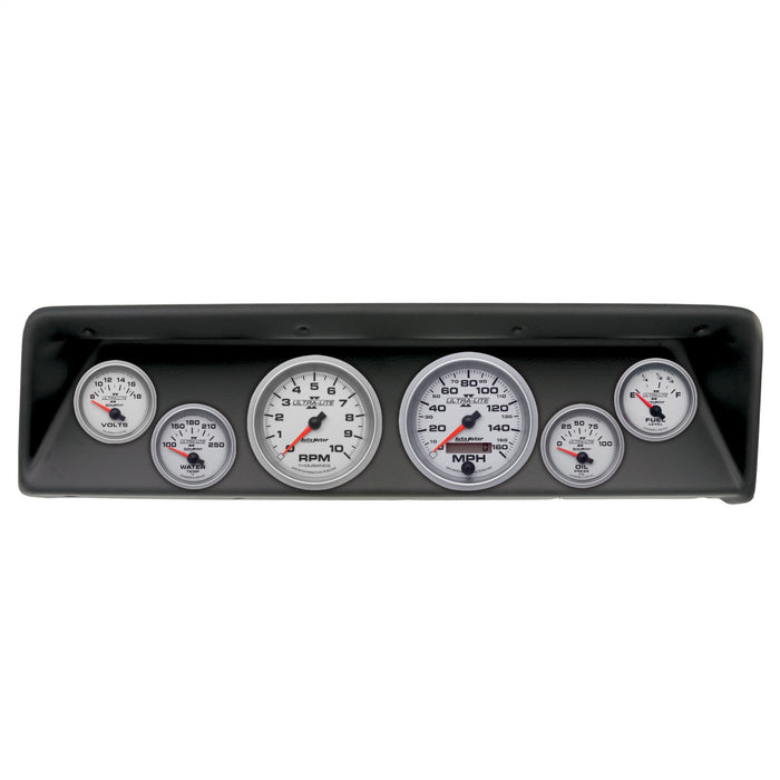 AutoMeter 2112-14 DIRECT FIT DASH KIT; (3 3/8in. X2; 2 1/16in. X4); CHEVROLET NOVA 66-67; ULTRA-LI - Truck Part Superstore