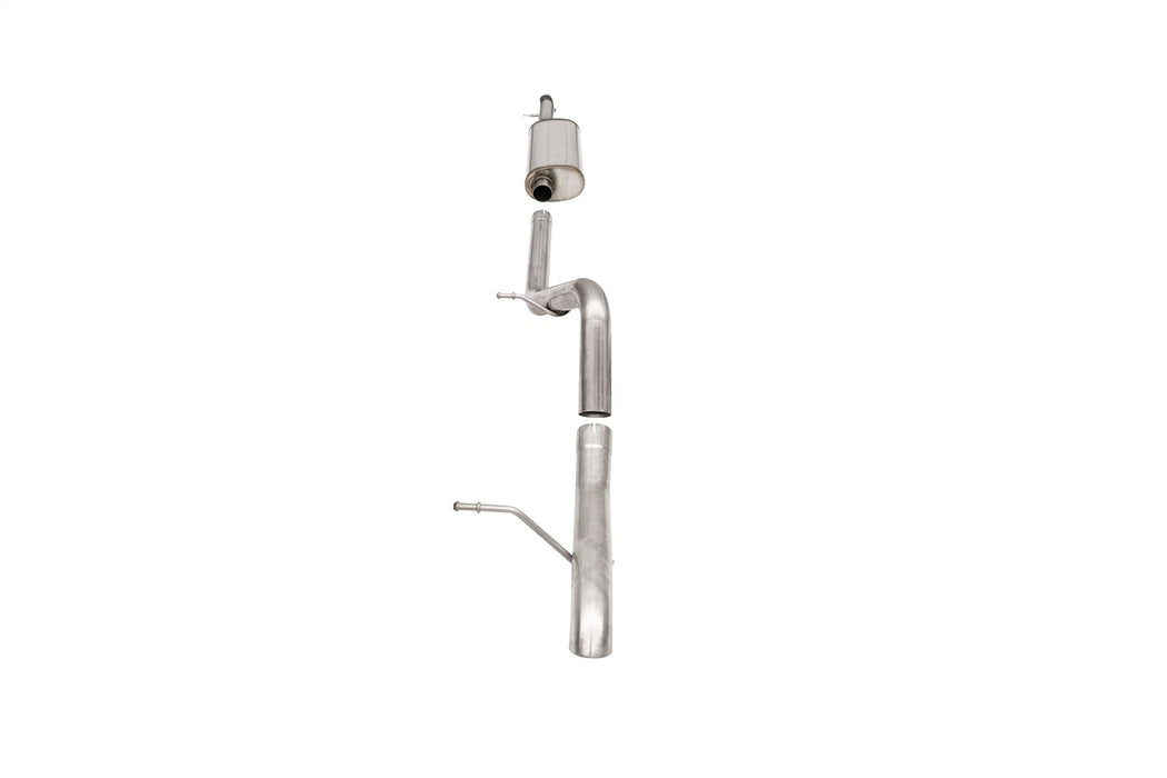 Corsa Performance 21121 2.75in. Cat-Back Single Rear Exit with Turn Down Tip - Truck Part Superstore