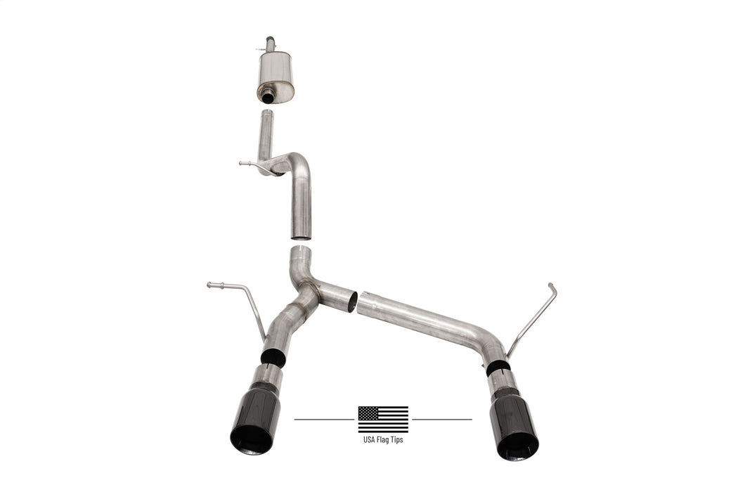 Corsa Performance 21122BLKUSA Sport Cat-Back Exhaust System - Truck Part Superstore