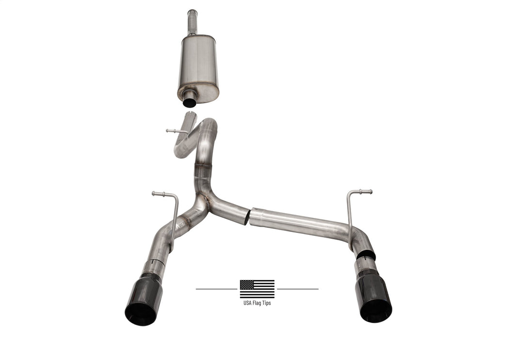 Corsa Performance 21124BLKUSA Sport Cat-Back Exhaust System - Truck Part Superstore