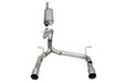 Corsa Performance 21124 2.75in. Cat-Back Dual Rear Exit with Single 4.0in. Polished Flat Cut Tips - Truck Part Superstore