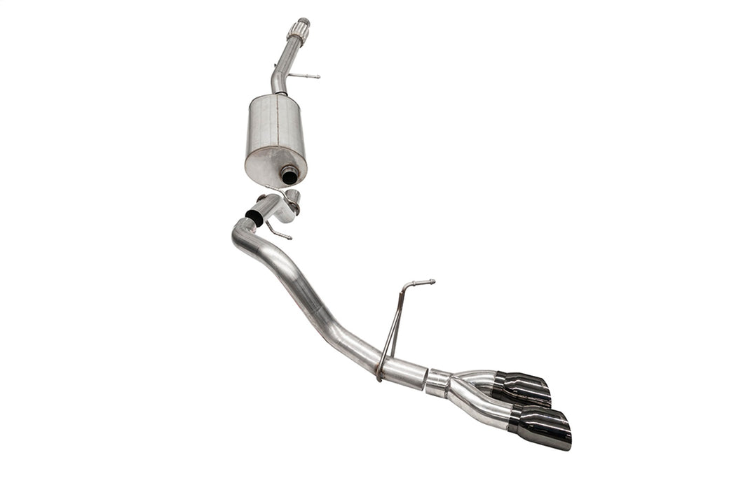 Corsa Performance 21126BLK 3.0in. Single Side Exit Cat-Back Exhaust System with Twin 4.0in. Tips - Truck Part Superstore