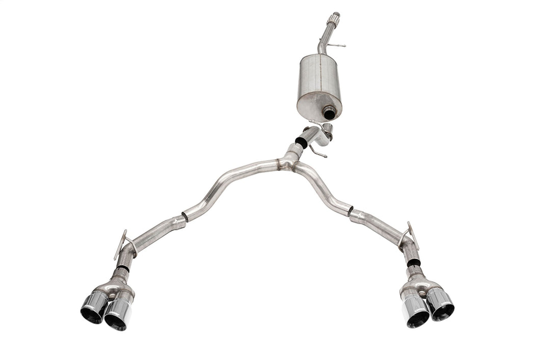 Corsa Performance 21128 3.0in. to 2.75in. Dual Rear Exit Cat-Back Exhaust System with Twin 4.0in. Tips - Truck Part Superstore