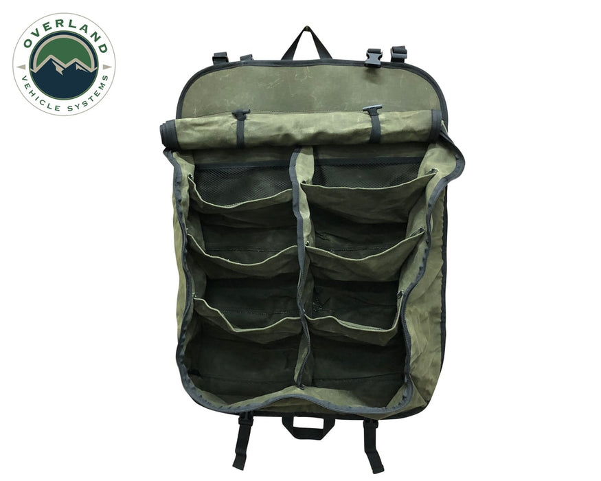 Overland Vehicle Systems 21139941 Camping Storage Bag 9 Storage Bins 16 Lb Waxed Canvas Overland Vehicle Systems - Truck Part Superstore